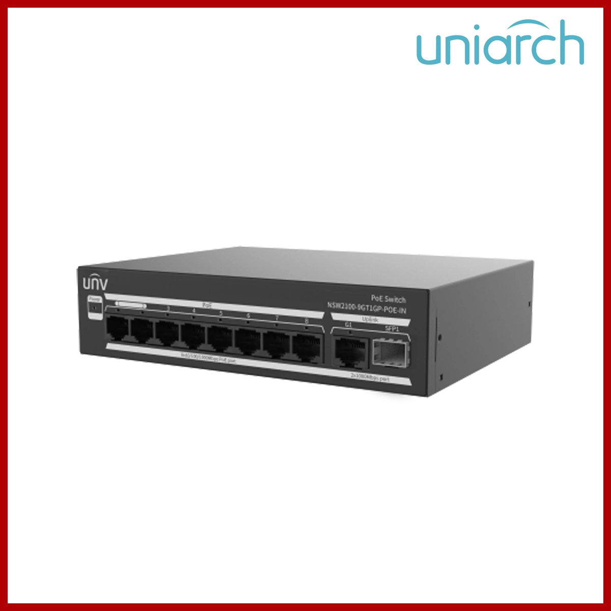 UNV 8 Port Gigabit Unmanaged POE Switch NSW2100-9GT1GP-POE-IN