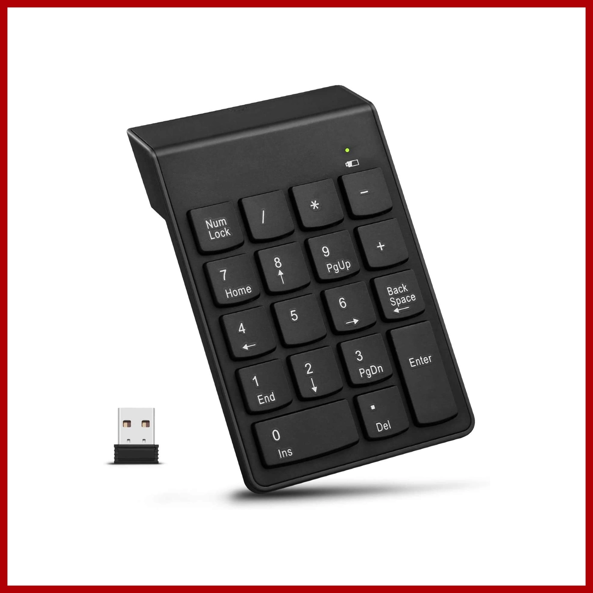 Wireless mini numeric keypad