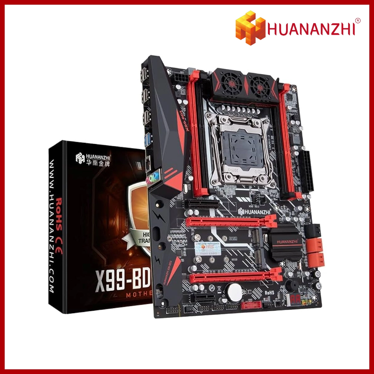 Huananzhi X99 BD3 + Xeon 2696 v3 + Ecc RAM D3 64G (16G x 4) 1600Hz