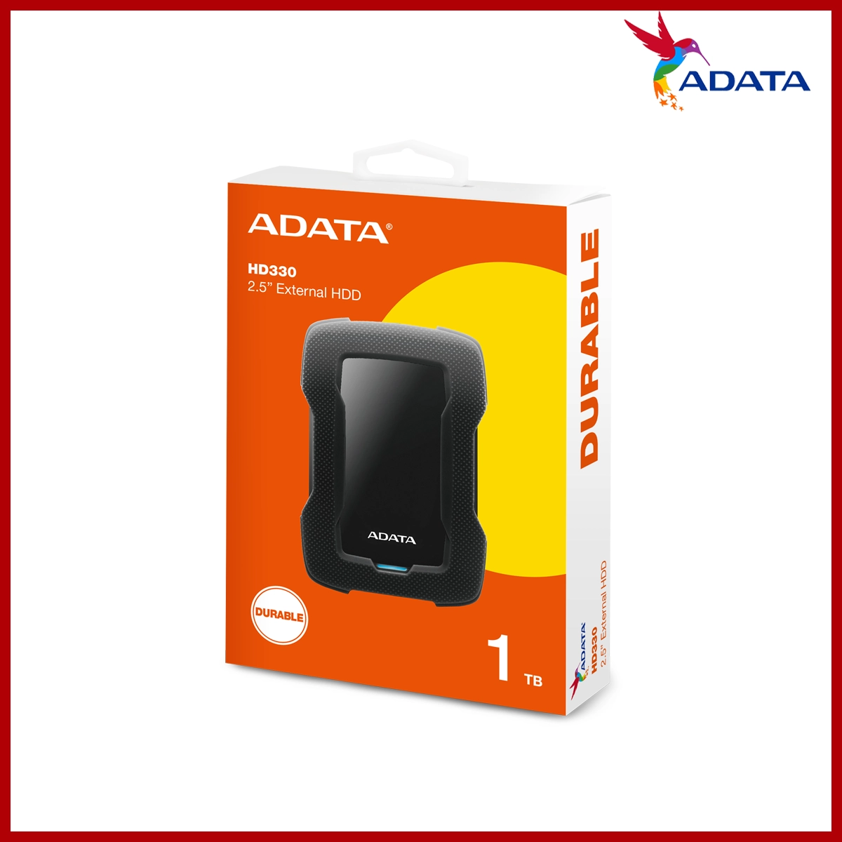 ADATA HD330 External Hard Drive USB 3.0 (Black) 1TB