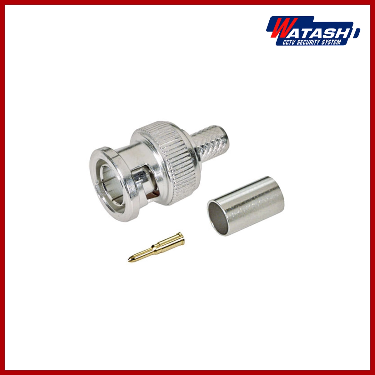 Watashi bnc rg59 metal three-piece connector WAC045