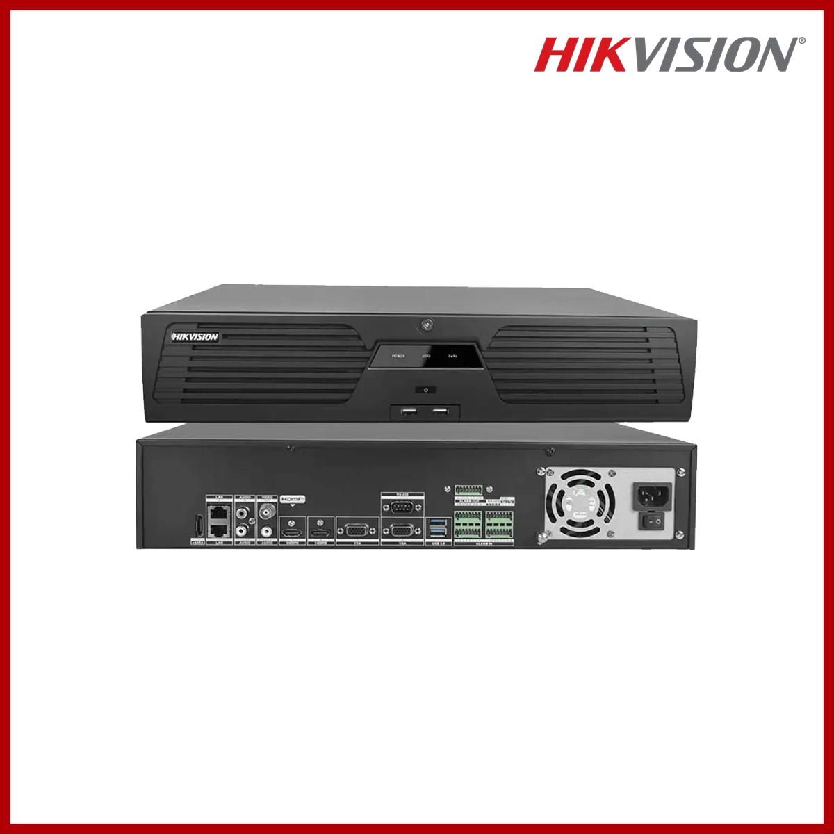 DS-9632NI-M8 32-CH 2U 4K NVR 8 HDD