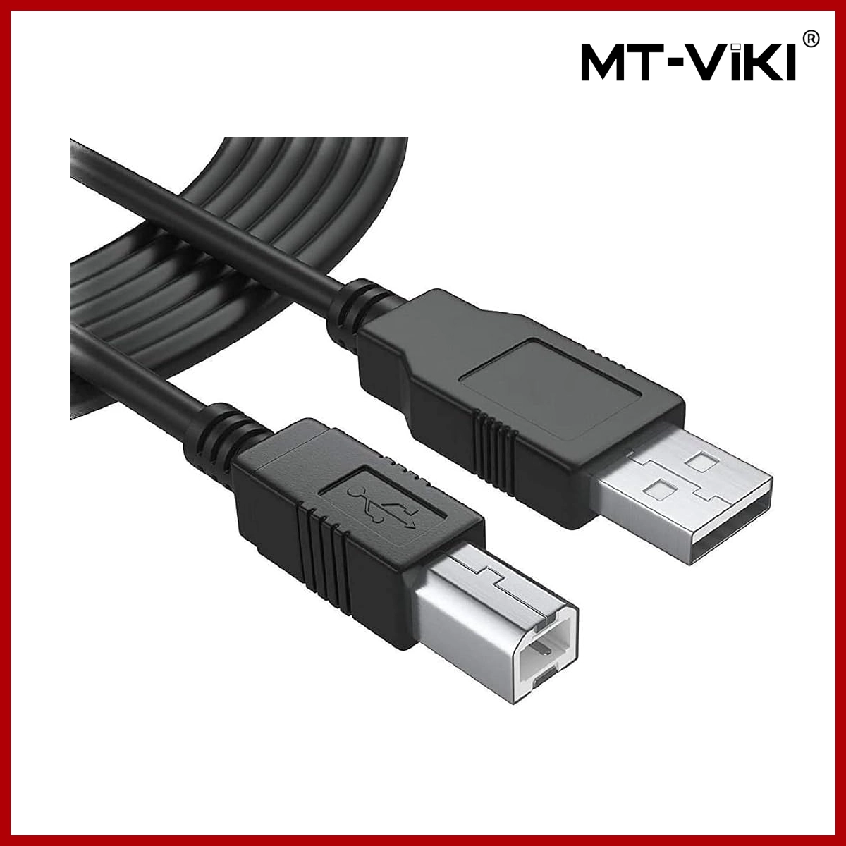 MT-VIKI USB Printer Cable 1m Male to Male USB 3.0 A to B Cable USB Type B Printer Scanner Cable Compatible with Inkjet Printer, Laser Printer, Copier Machine, DAC, Piano
