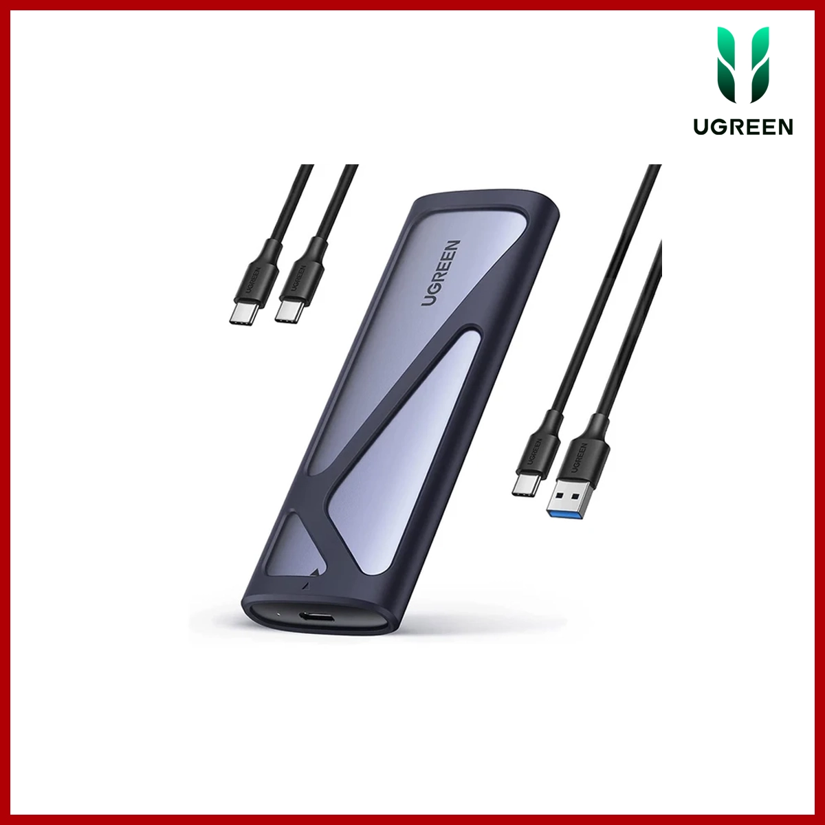 Ugreen 10Gbps M.2 NVMe PCIe SSD Enclosure Case USB3.2 M and B&M Keys 90541