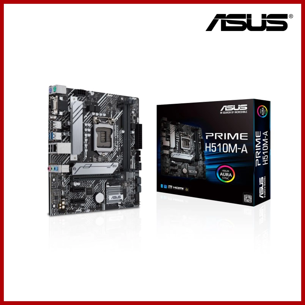 Asus Mainboard (MB) Prime H510M-A 10th and 11th Gen Ddr4 32GB 3200Hz