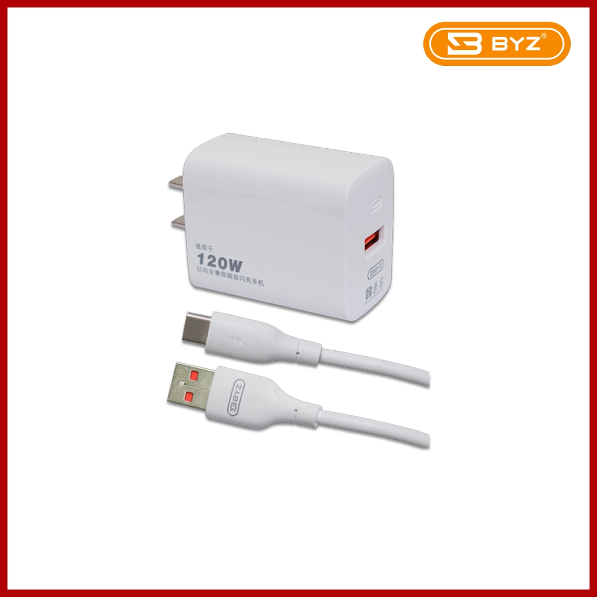 BYZ Charger BC-061 50/60Hz 0.5A 120W U401 White