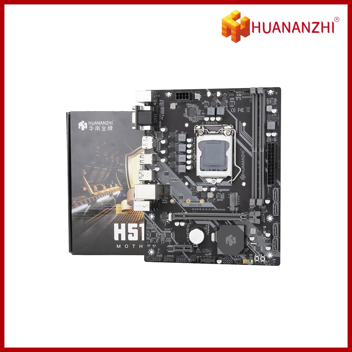 Huananzhi Mainboard (MB) Prime H510-D4 10th and 11th Gen Ddr4 32GB