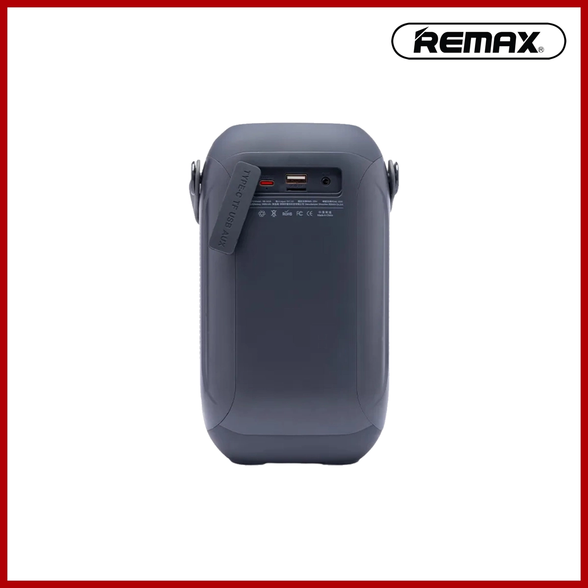 REMAX Yunmer Series 20W Party Light Portable Wireless Speaker RB-M18 Support FM,TF 32G,USB Drive,AUX,BT With 3600mAh Battery Black