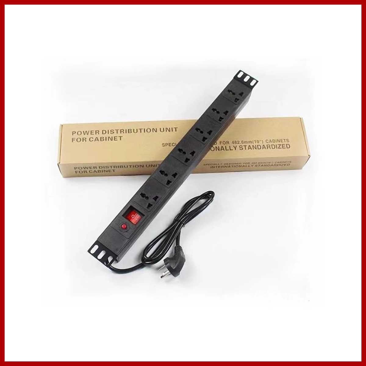 PDU for Rack 6 Socket 482.6mm (19 Inch)