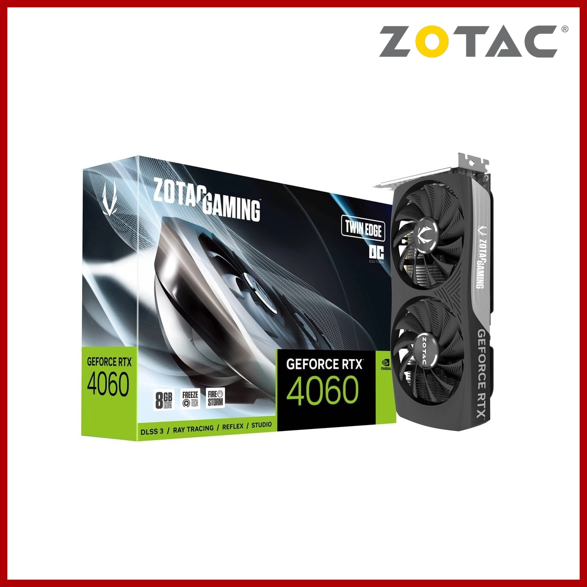 ZOTAC TWIN EDGE OC RTX 4060 8GB GDDR6 BLACK