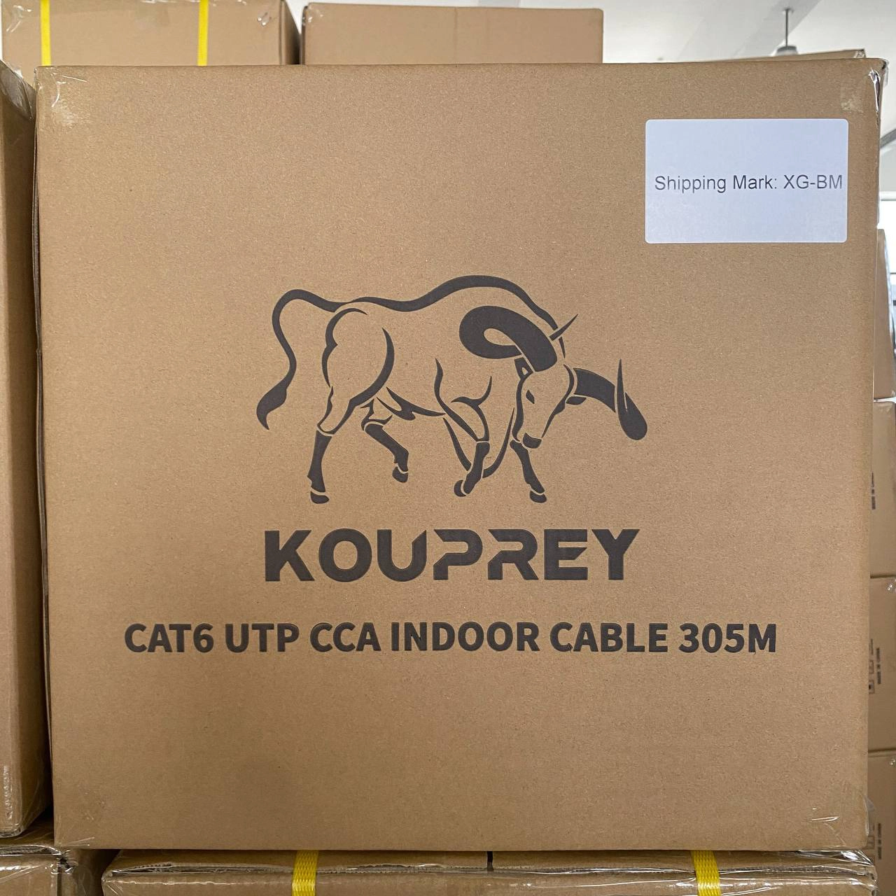 Kouprey Ethernet Cable CAT6 1M UTP 23AWG/4PRS 0.56mm CCA PVC