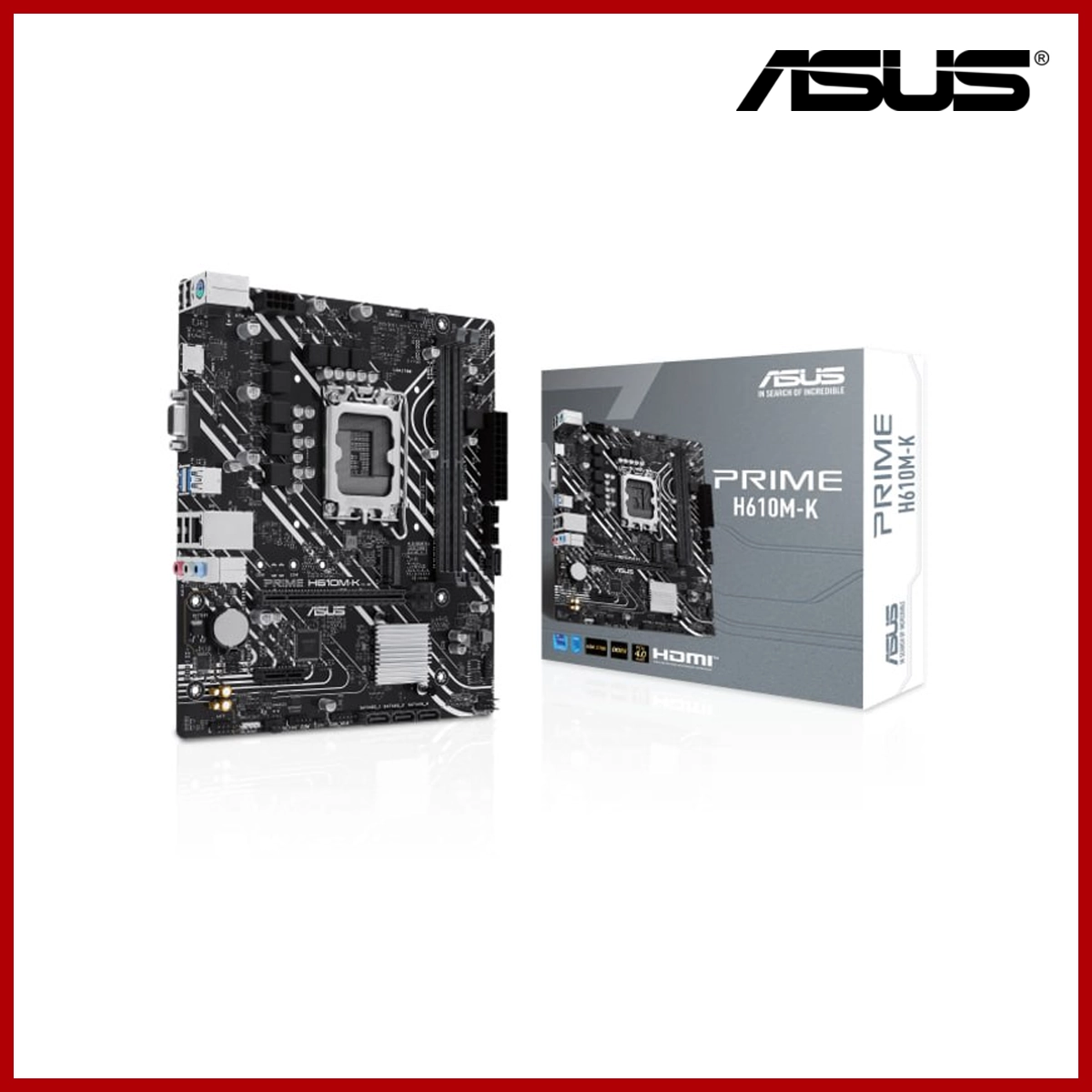 ASUS Mainboard (MB) 1700 H610M-K DDR5x2 M.2X1 LGA 1700