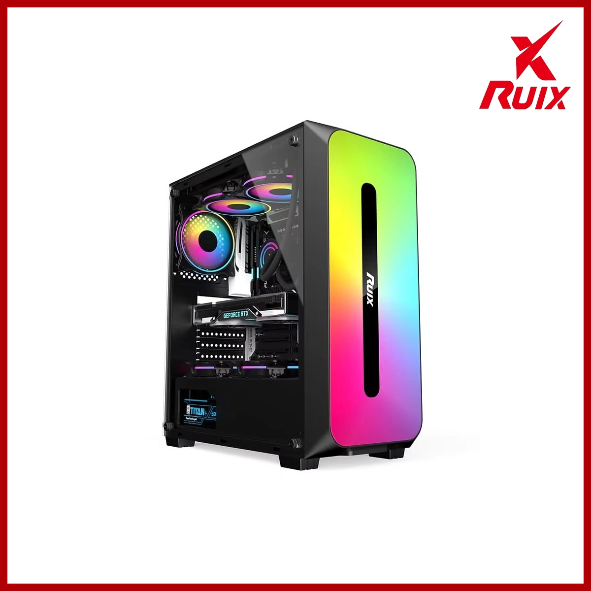 Ruix Desktop Casing C3 330*200*445mm Black