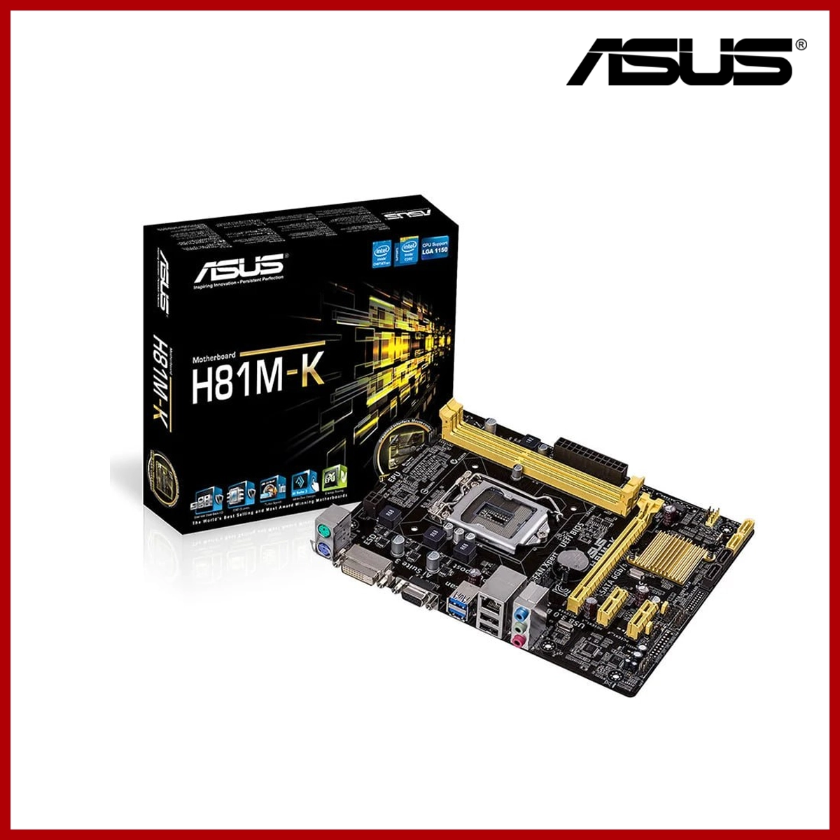 Asus Mainboard (MB) H81m-k 4th Gen Ddr3 16G 1600Hz