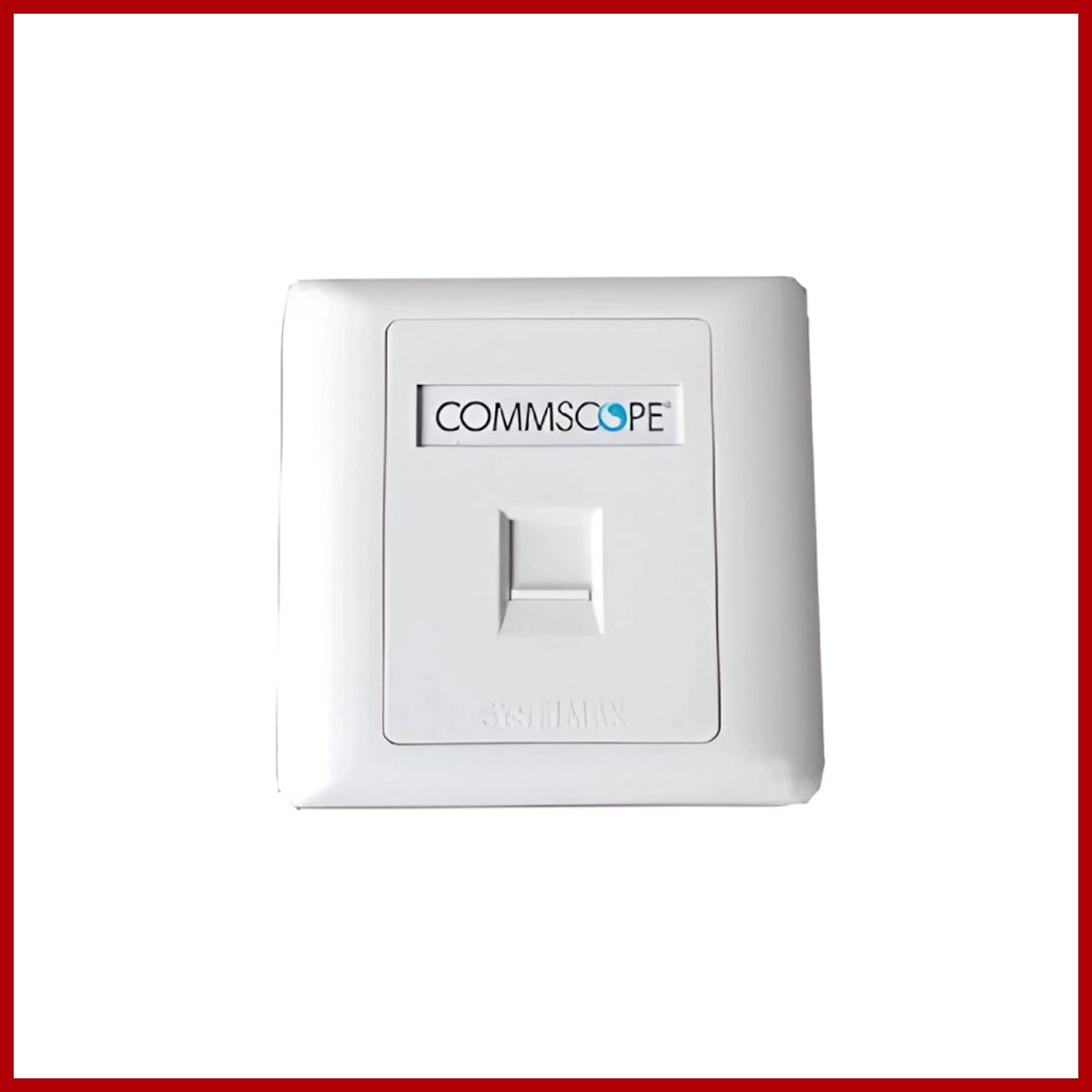 Commscope Single Port Network Faceplate/Wall Plate