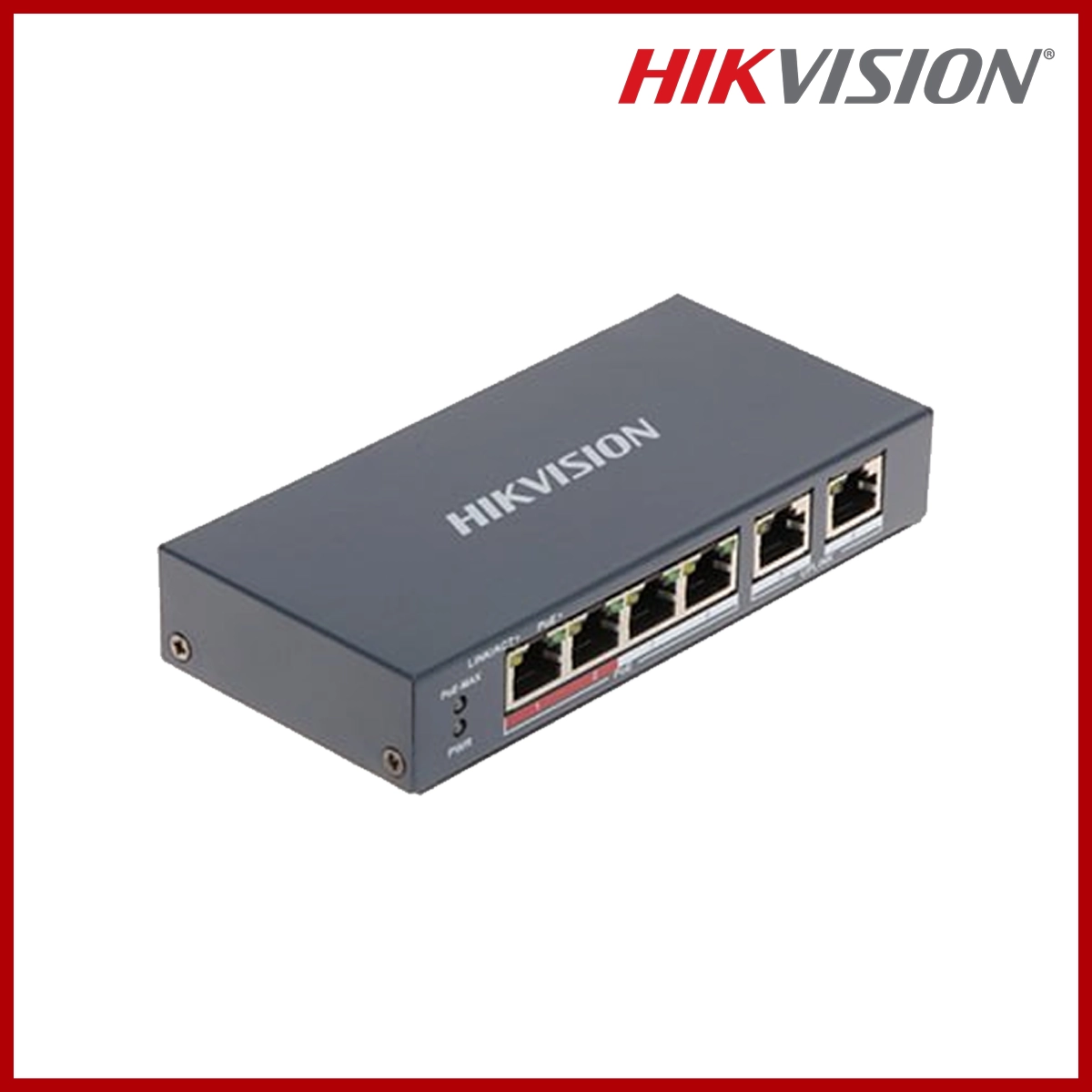 Hikvision 4 Port Unmanaged POE Switch DS-3E0106P-E/M