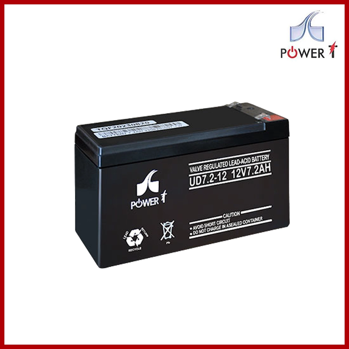 PowerT BAT-0005 Battery 12V7.2AH 7A 2.0KG