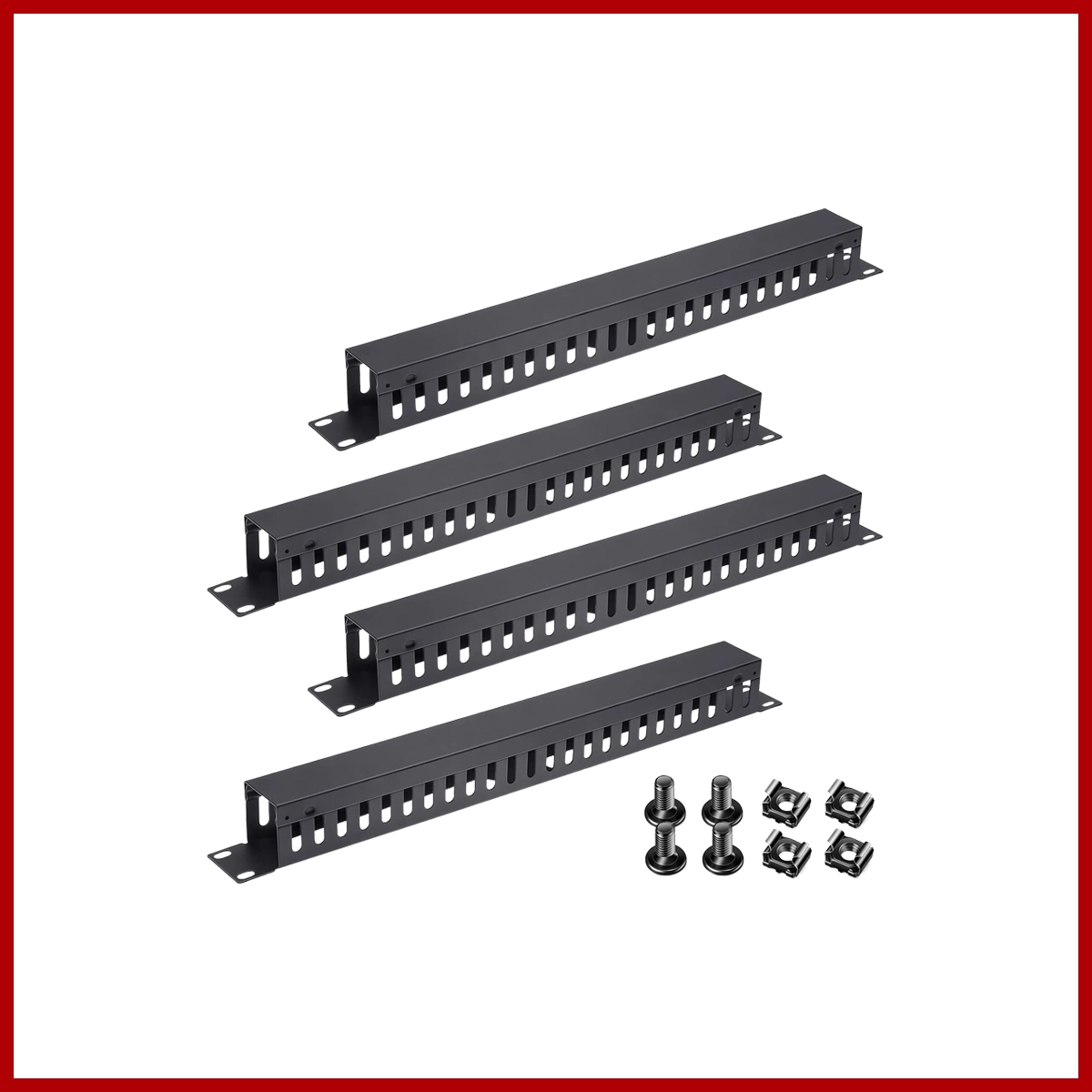 Cable Management (Cable Clip and Tie) with 1U Rack Plat