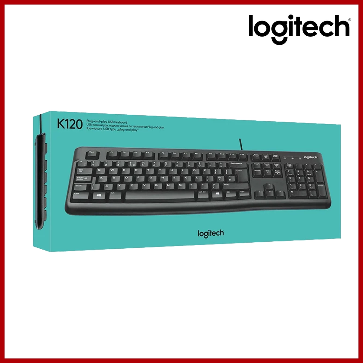 Logitech Keyboard K120 USB Standard ENG