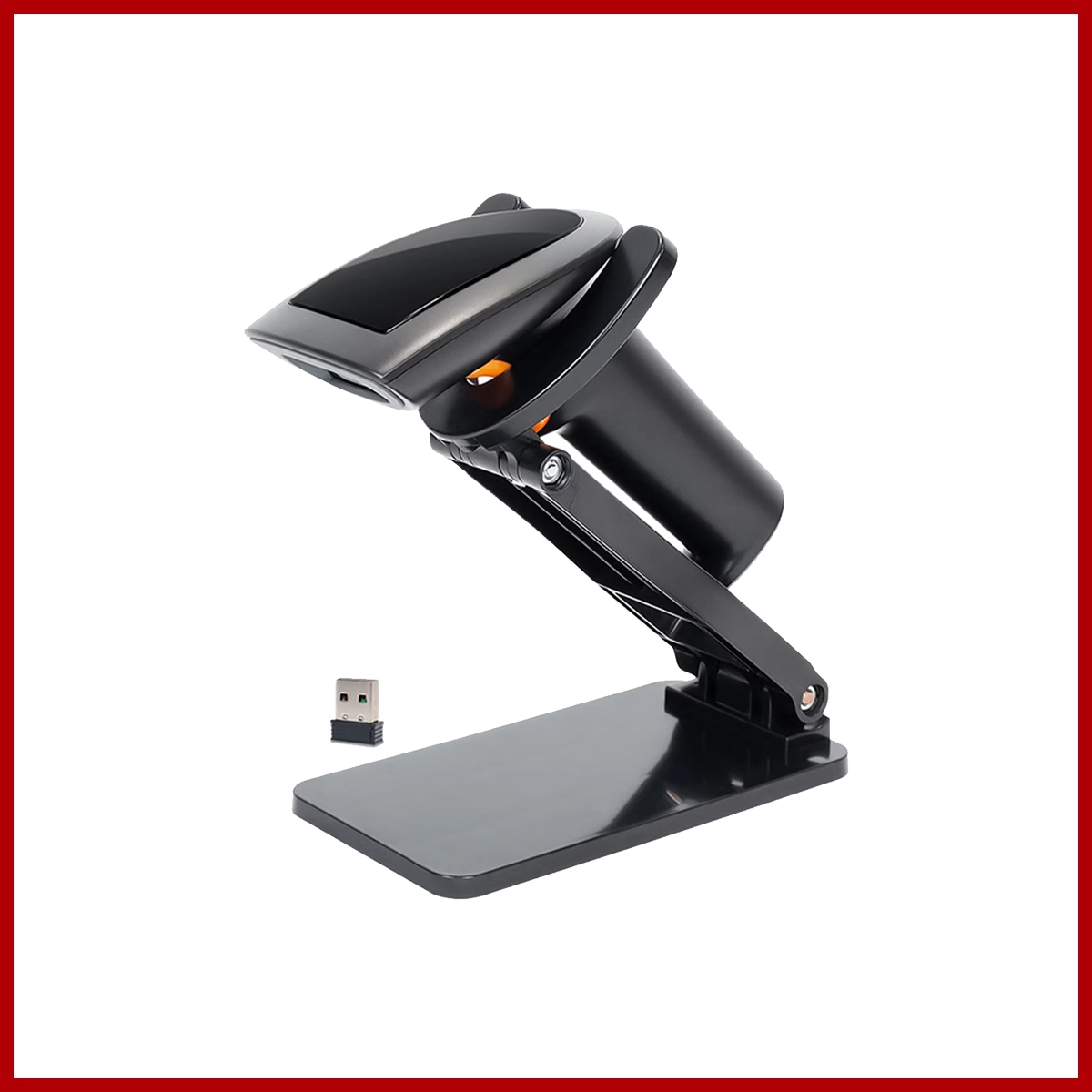 Barcode Scanner with Stand BWHS25L USB + 2.24G+ Bluetooth Black