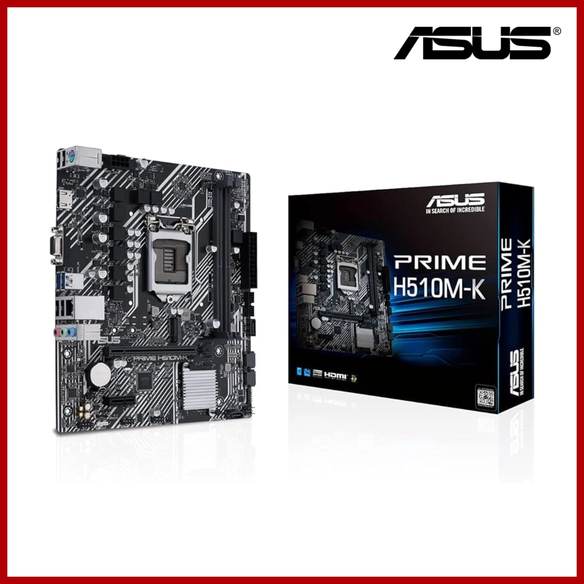 Asus Mainboard (MB) Prime H510M-K LGA1200 (2xDDR4,1xM.2)