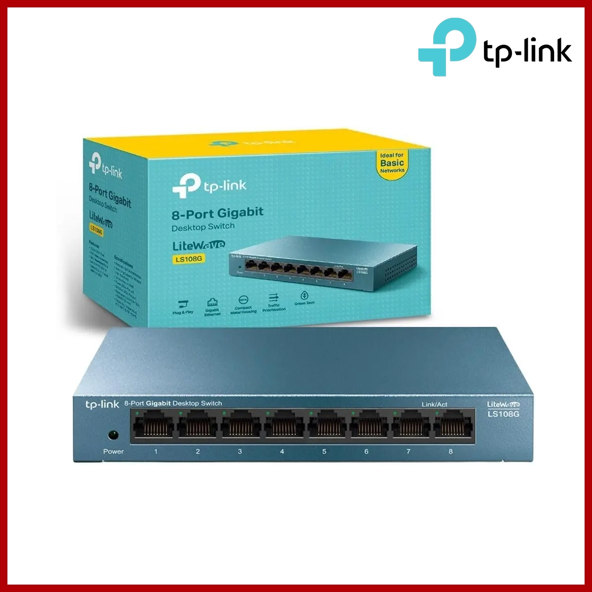 Tp-link 8-port Gigabit Desktop Switch LS108G