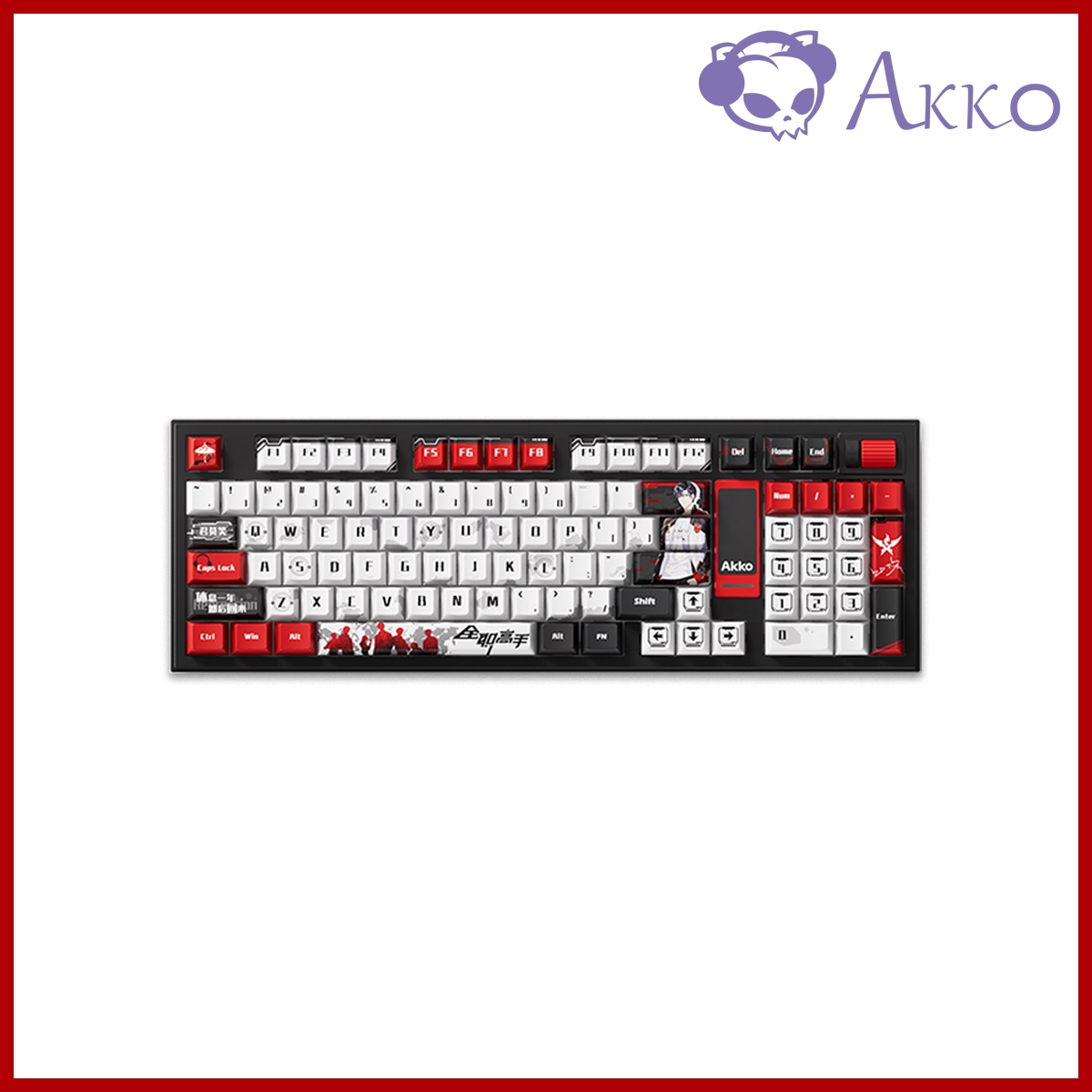 Akko Bluetooth 5.0 2.4Ghz and Wired Type-C Mechanical Keyboard x The King’s Avatar 5098B - Ye Xiu (with Screen)