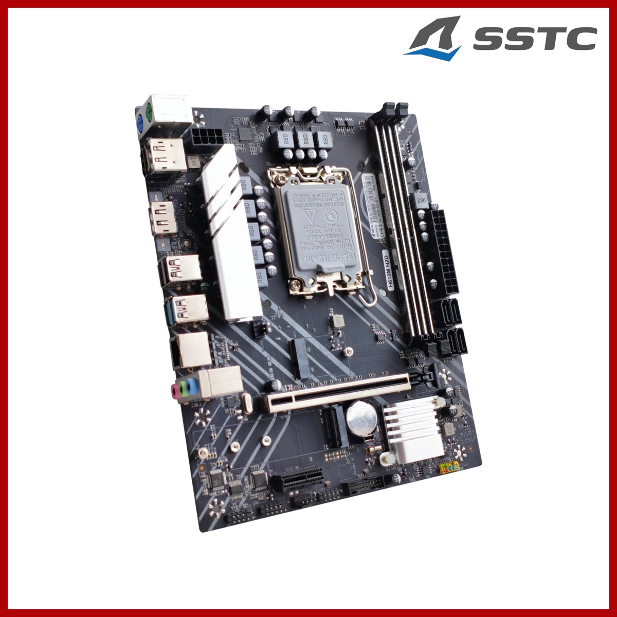 SSTC Mainboard (MB) H610M-HDV DDR4x2 M.2x1 LGA1700
