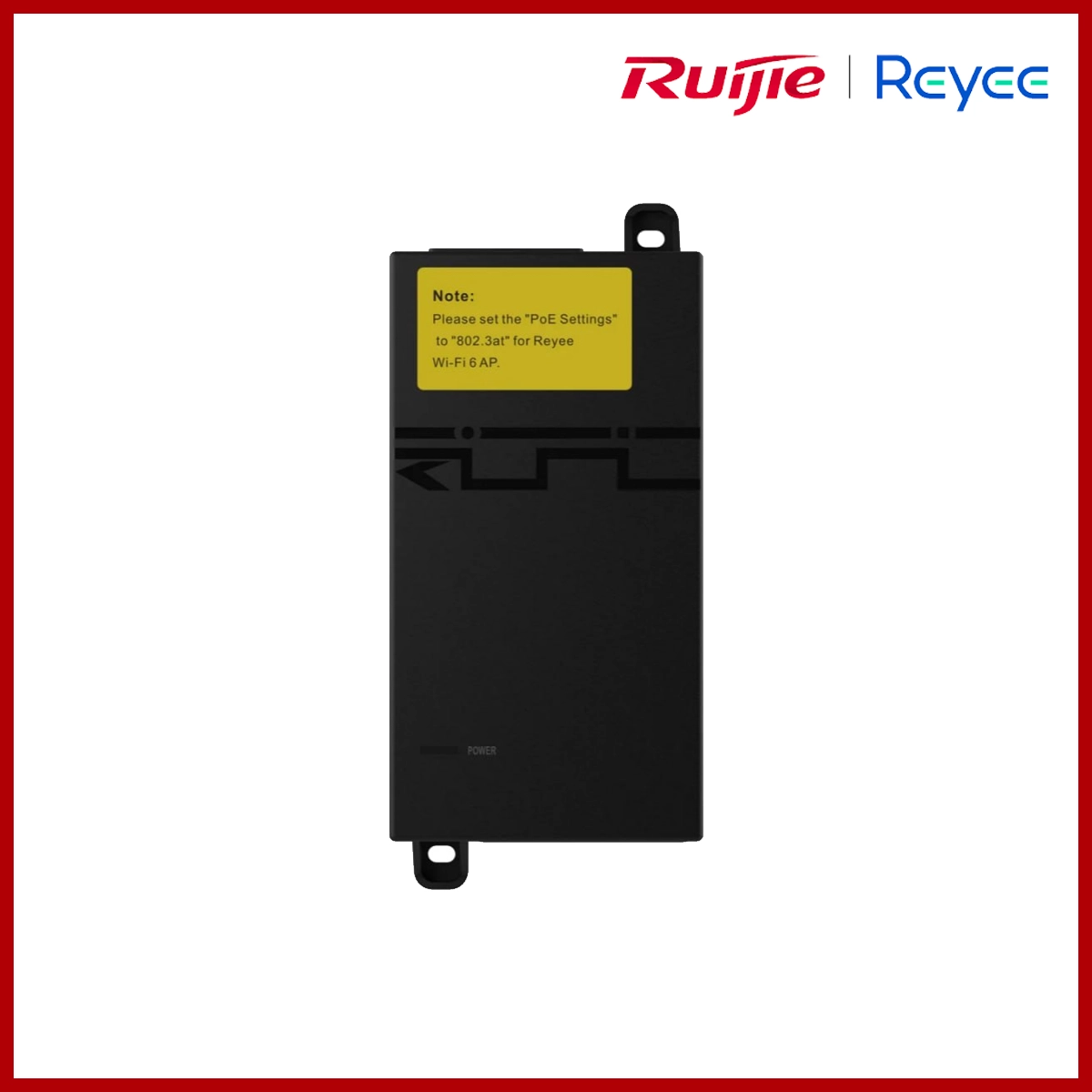 Ruijie PoE Adapter 52V Gigabit 15.6W RG-POE-AF15