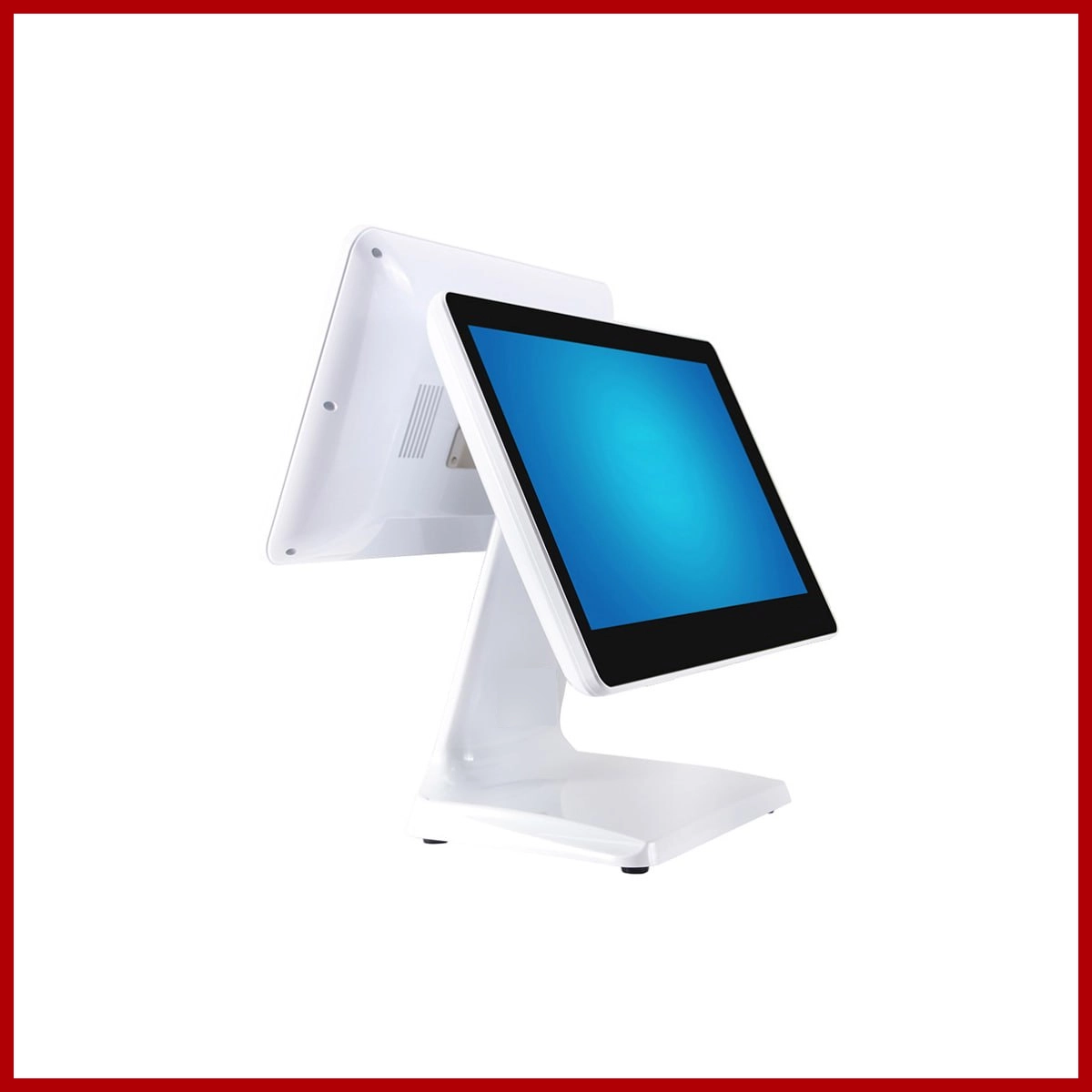 POS AIO i5 3rd GEN No DDR3 SODIMM & mSATA Dual Screen 15.6" x 2 with Single Touch Screen White