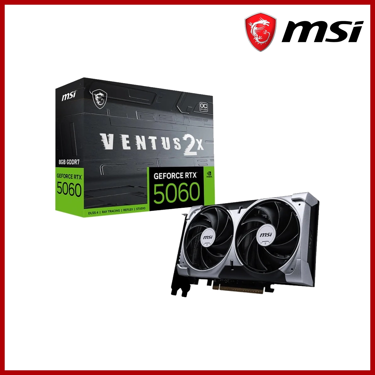 MSI RTX 5060 VENTUS 2X OC 8GB GDDR7