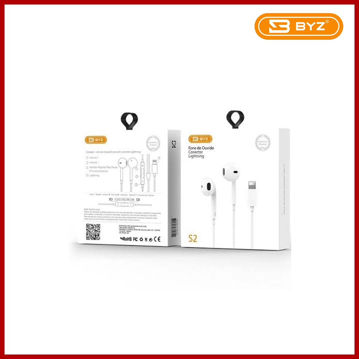 BYZ Earphone S2 3.5MM White