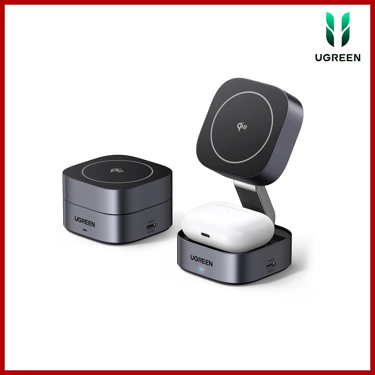 Ugreen 35316 2-in1 Magnetic Wireless Charger