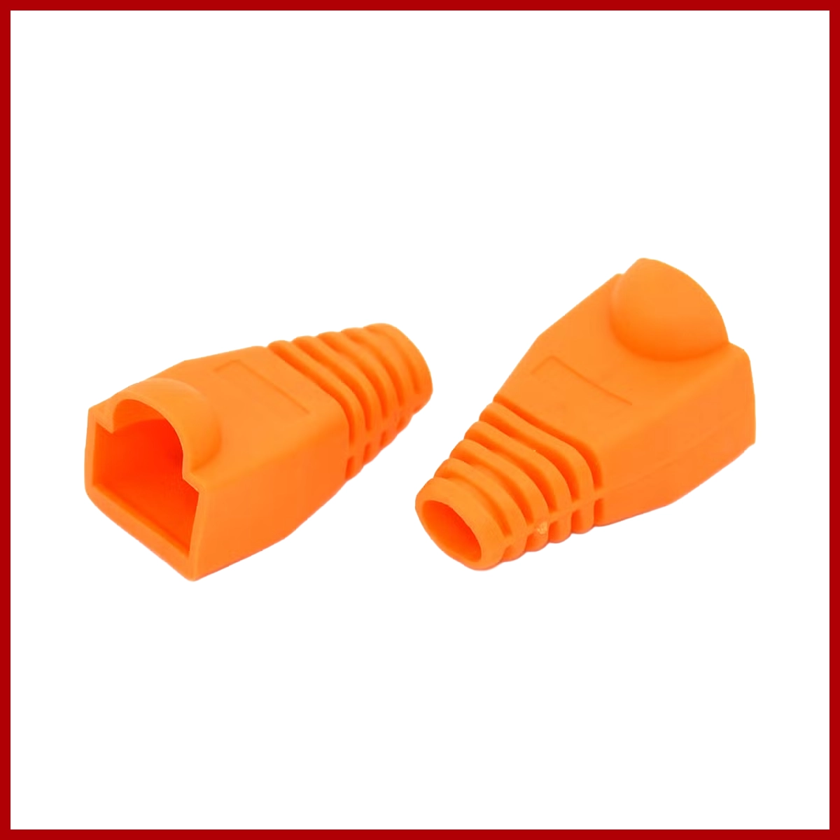 RJ-45 Plug Boot Orange Cat5e/6/7
