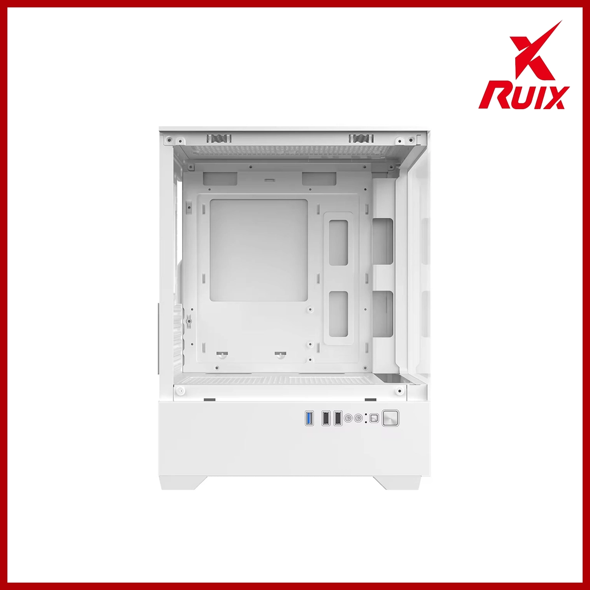 Ruix Desktop Casing Venus Tempered Glass L285*195*380 White