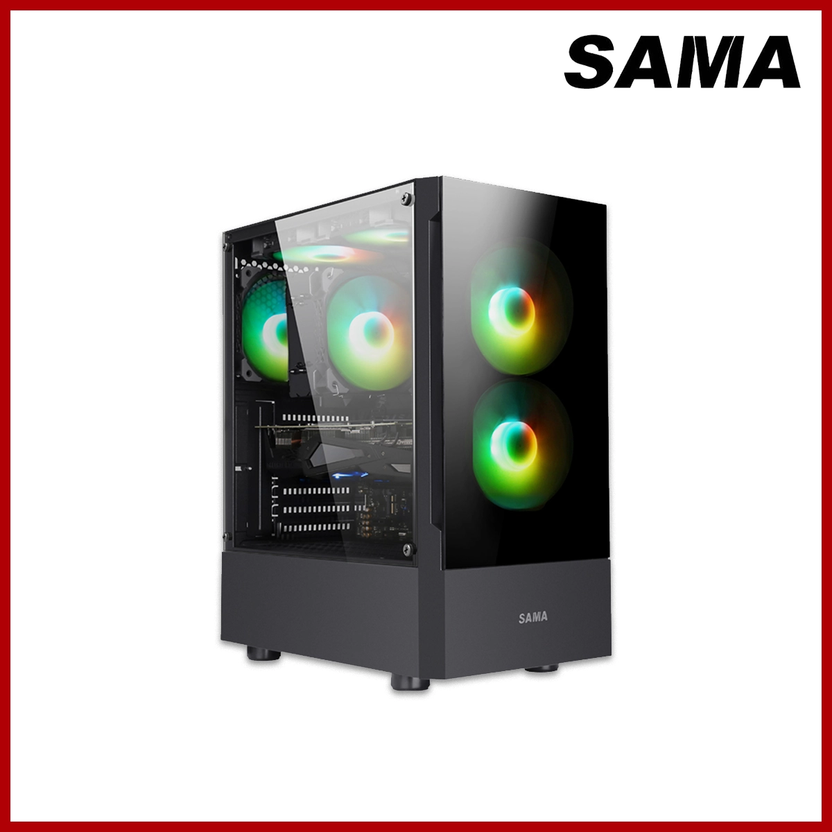 Sama Desktop Casing PHS X7 L376*W215*H446mm Black