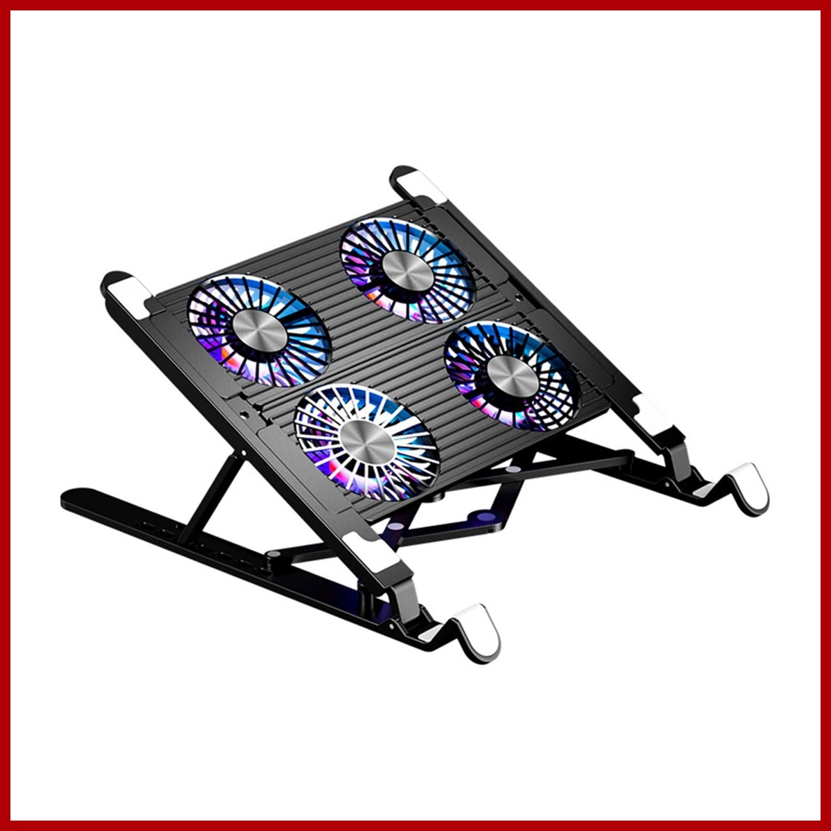 JDB Laptop Cooling Pad Stand Foldable with 4 Fans