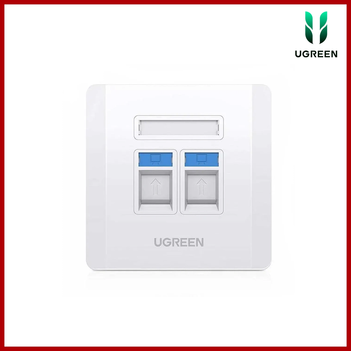 UGREEN Dual Port Network Faceplate/Wall Plate