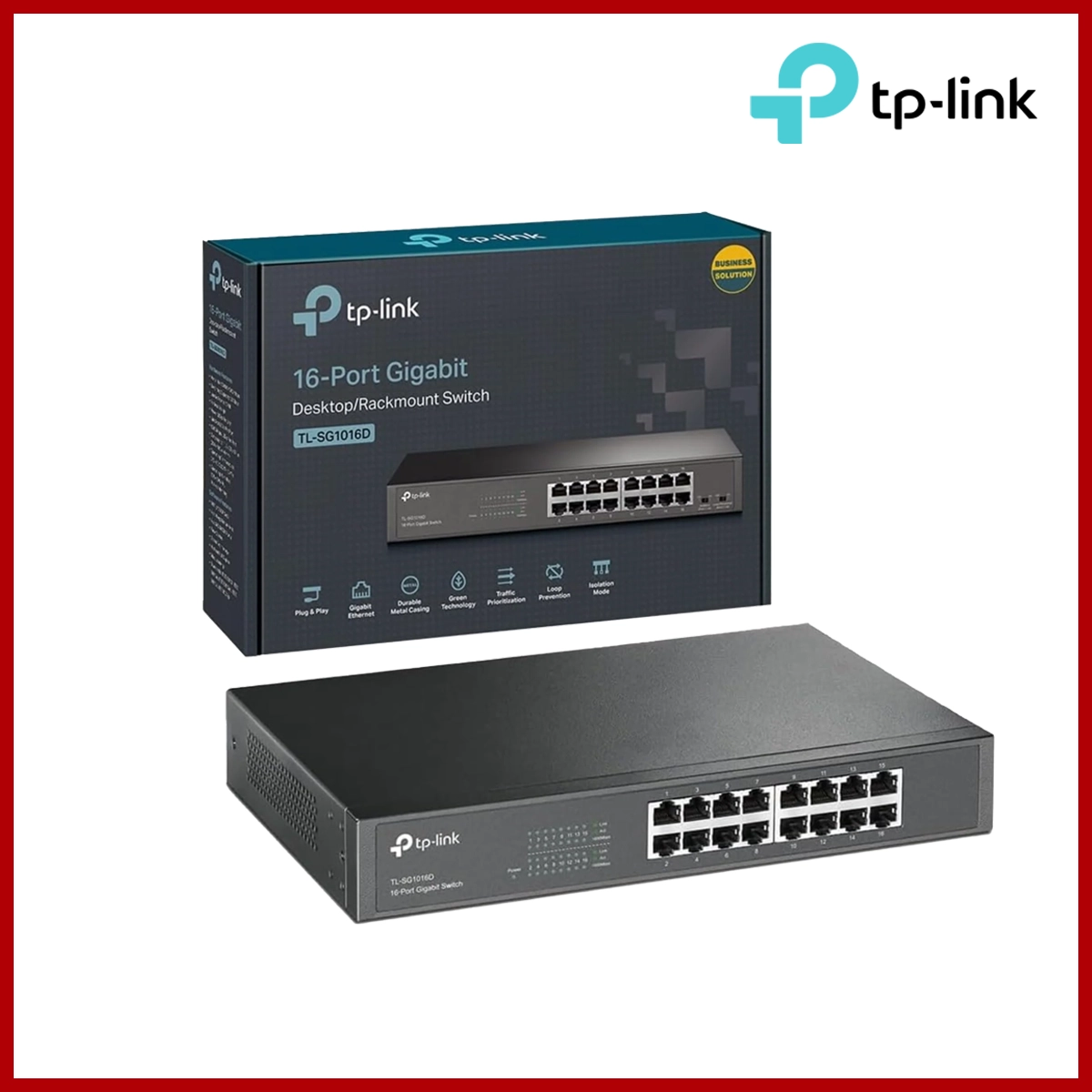 Tp-Link Switch Gigabit 16 Ports TL-SG1016D 1000M