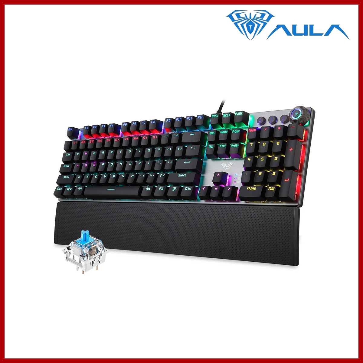 AULA Mechanical Gaming Keyboard F2088 Black
