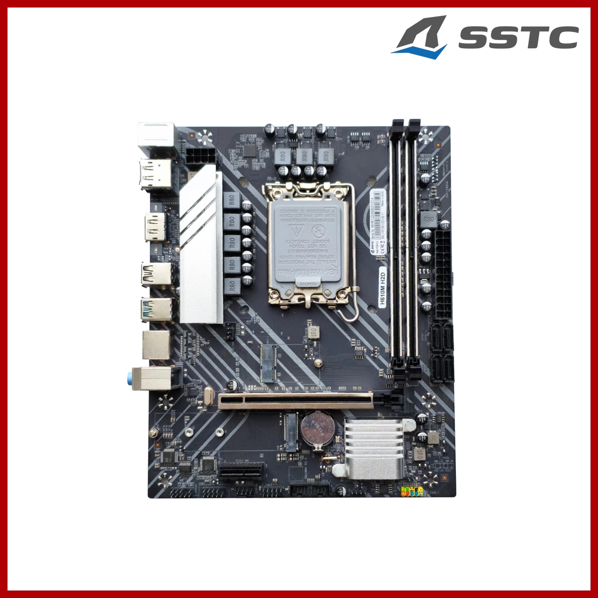 SSTC Mainboard (MB) H610M-HDV DDR4x2 M.2x1 LGA1700