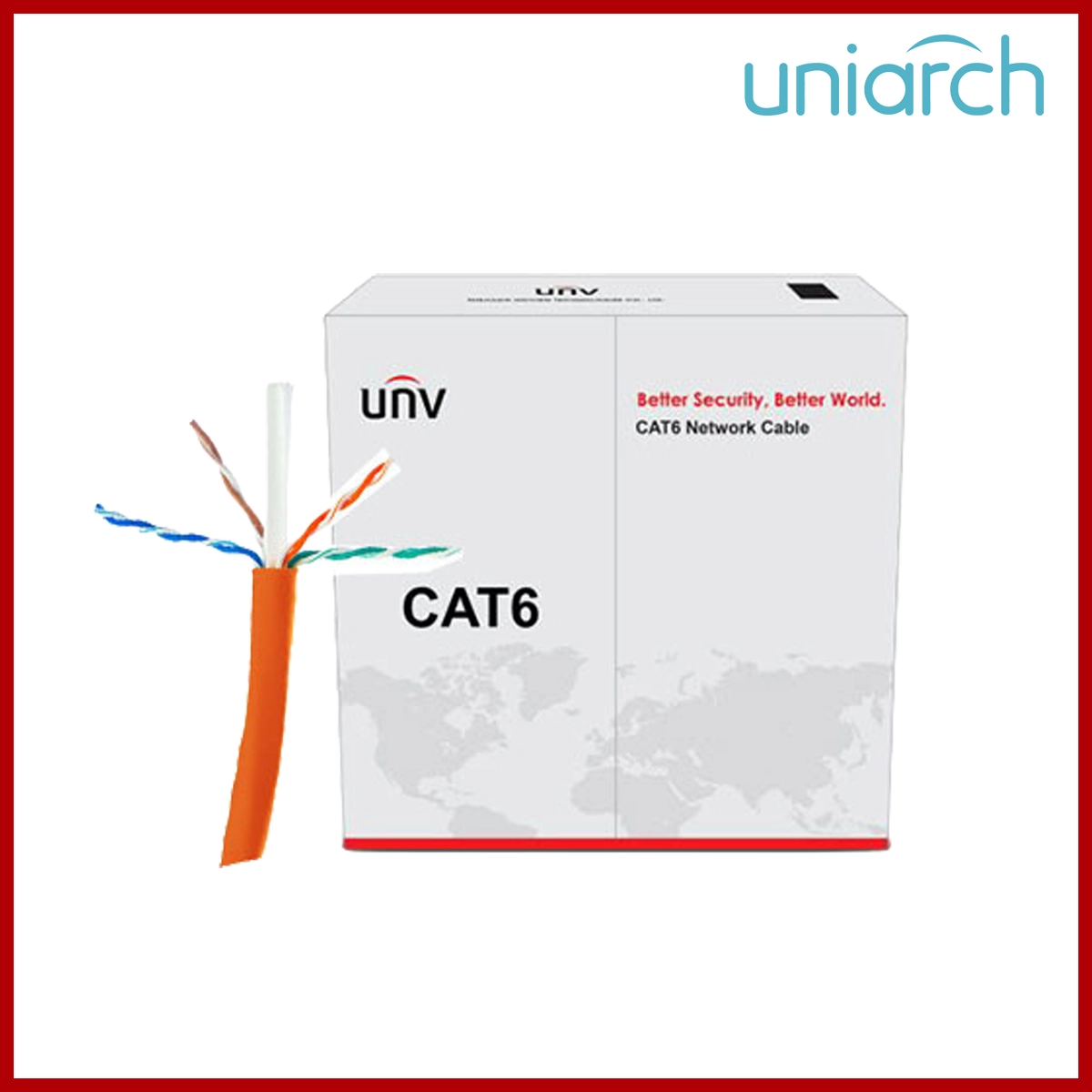 UNV CAB-LC3100B-E-IN UTP CAT6 Network Cable 1M Original