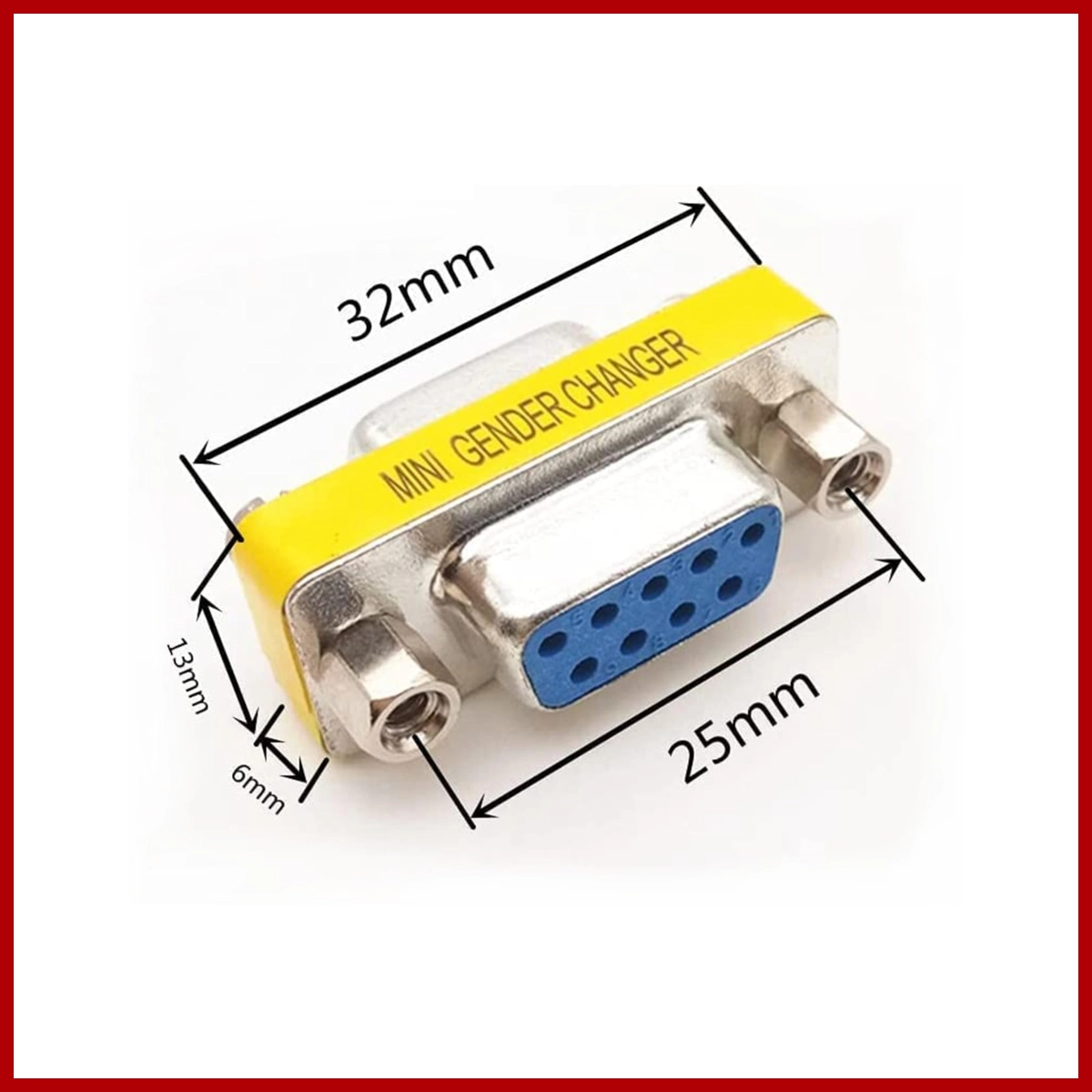 RS232 VGA 9 Pin Female to Female Converter