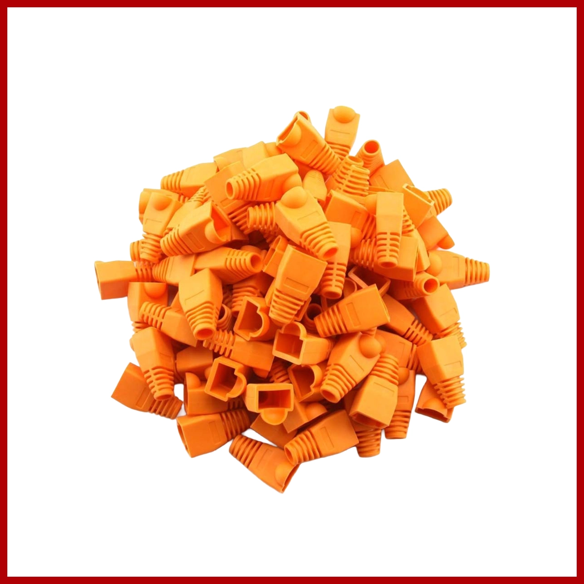 RJ-45 Plug Boot Orange Cat5e/6/7