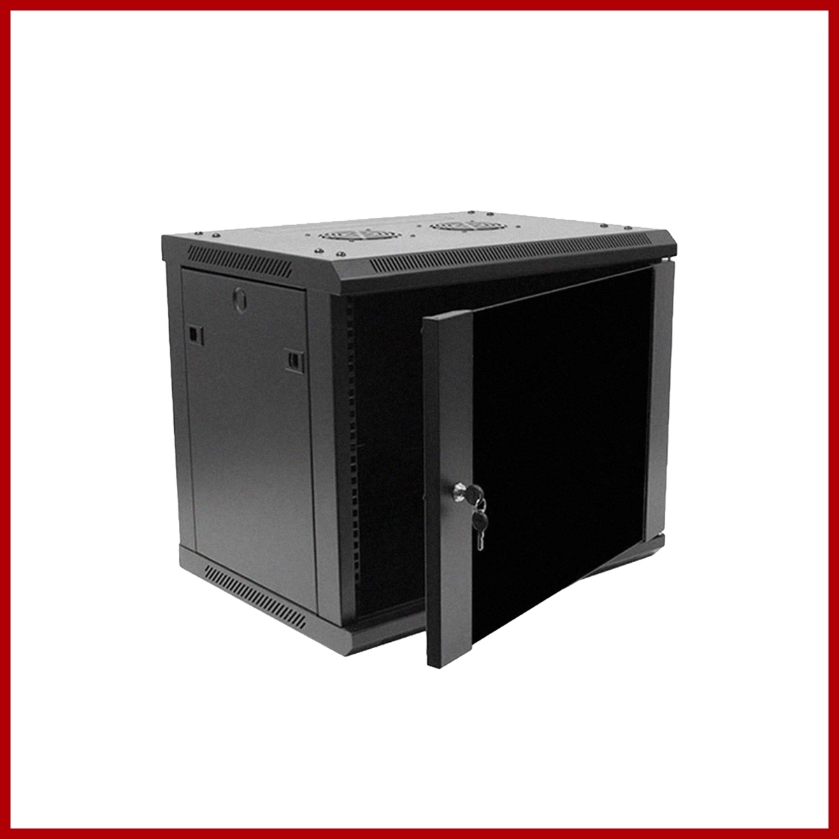 OEM Rack 6U W600xD450xH368mm Tray x1 + Fan x1 Net Door (Black)