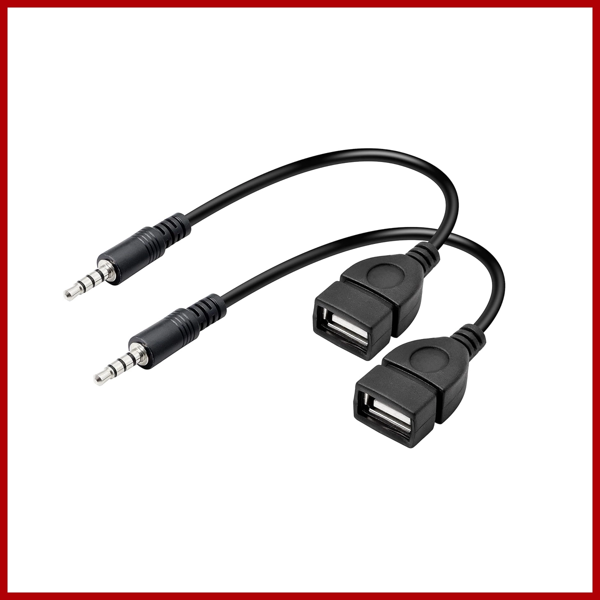 USB Female to 3.5mm Jack Male Audio Converter Adapter