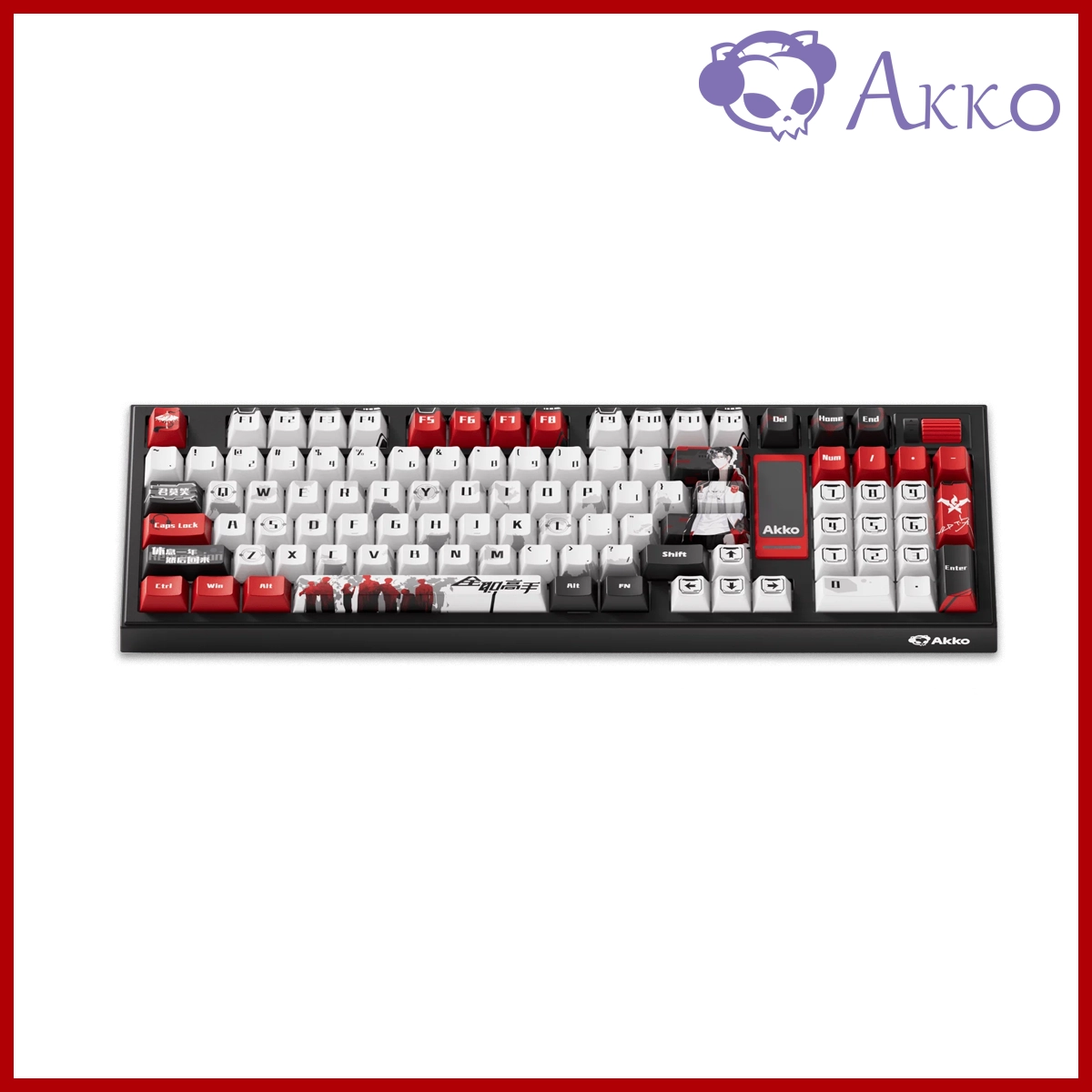 Akko Bluetooth 5.0 2.4Ghz and Wired Type-C Mechanical Keyboard x The King’s Avatar 5098B - Ye Xiu (with Screen)
