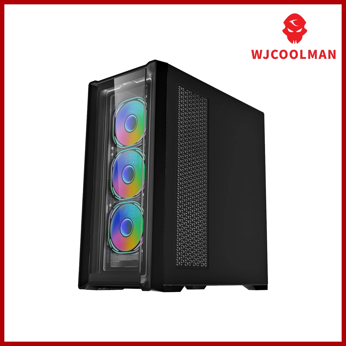 WJCOOLMAN Desktop Casing Gaming DT-M2 360 Black