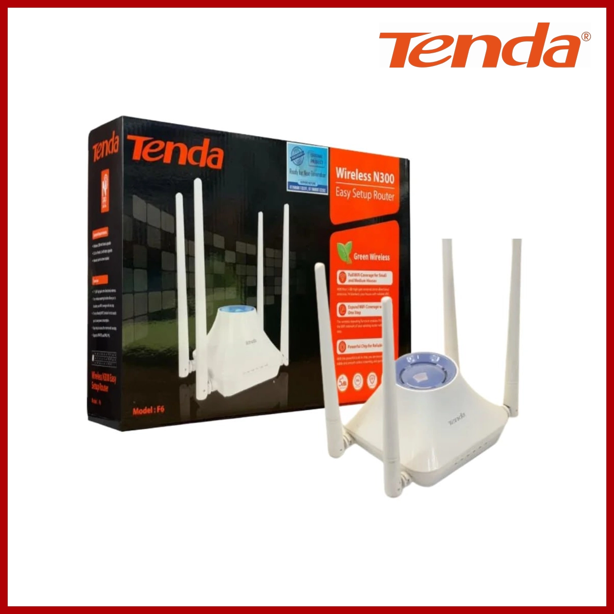 Tenda N300 Wireless Router F6