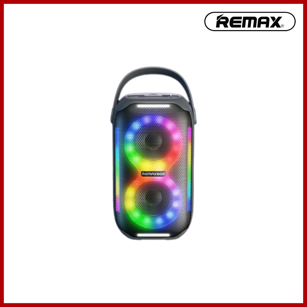 REMAX Yunmer Series 20W Party Light Portable Wireless Speaker RB-M18 Support FM,TF 32G,USB Drive,AUX,BT With 3600mAh Battery Black